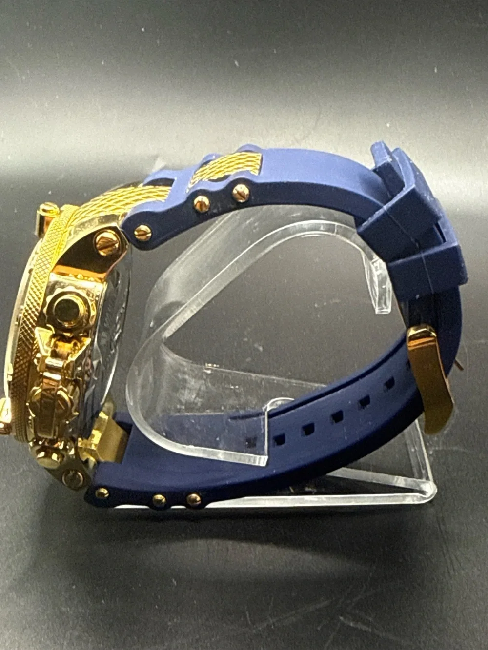 Invicta watch model 19832 the Subaqua Noma III model Swiss Made Blue Gold